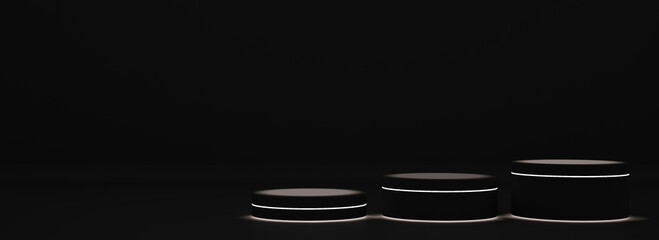 3d background color black abstract.