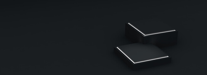 3d background color black abstract.