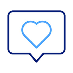 heart Bubble Isolated Vector icon which can easily modify or edit

