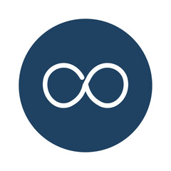 infinity loop Isolated Vector icon which can easily modify or edit

