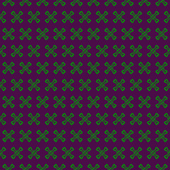 colorful simple vector pixel art seamless pattern of minimalistic two neon green glowing crossbones