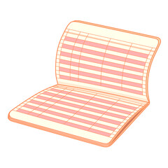 開いた状態の通帳