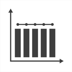 analytics icon on white background. statistics icon. Vector