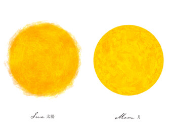 太陽と月（満月）セット