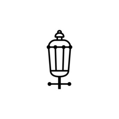 Garden lamp icon vector design templates