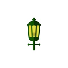 Garden lamp icon vector design templates