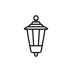 Garden lamp icon vector design templates