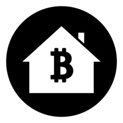 Bitcoin Flat Icon Isolated On White Background
