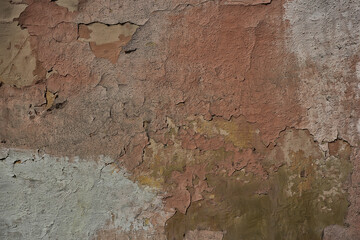 brown stucco wall, blank grunge vintage surface design