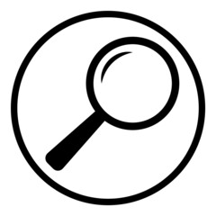 Circle Flat Icon Isolated On White Background