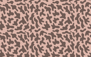 Abstract modern leopard seamless pattern. Animals trendy background. Beige decorative vector stock illustration for print, card, postcard, fabric, textile. Modern ornament of stylized skin