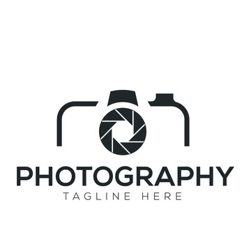 Vector Photography Logo Design. Abstract Camera Icon Design.