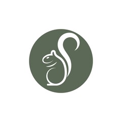 Squirrel symbol illustration vector icon background