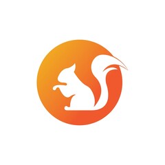 Squirrel symbol illustration vector icon background