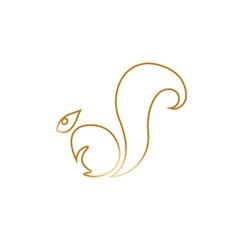 Squirrel symbol illustration vector icon background