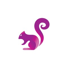 Squirrel symbol illustration vector icon background