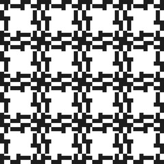 Stamps black pattern. Vector seamless shapes squares.