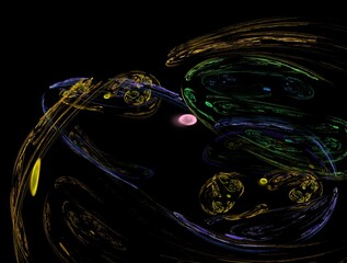 Imaginatory fractal abstract background Image