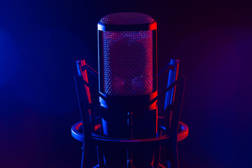 Recording studio microphone 10/18 blue red