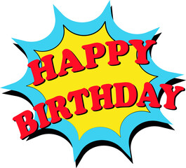 Happy Birthday vector illustration. birthday image.