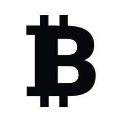 digital currency bitcoin icon vector illustration