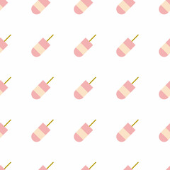 illustration vector graphic of ice cream seamless pattern