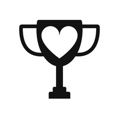 Love Trophy Logo Icon Design