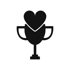 Love Trophy Logo Icon Design