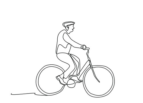 recommend clip art: happy elderly man riding a fully protected bike