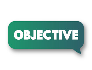 Objective text quote, concept background