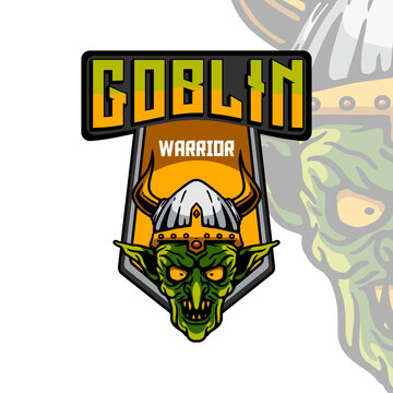 Goblin Warrior E Sport Cool Logo