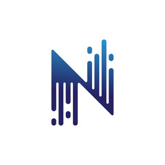 letter N technology logo