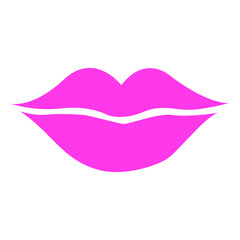 lips simple icon vector illustration