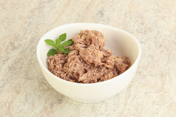 Canned tuna fish for salad