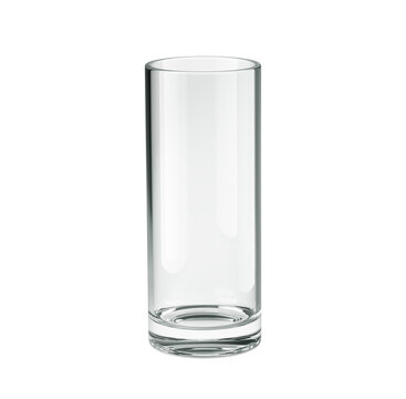 Glass isolated on white background. 3D Illustration.
