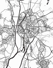 Naklejka premium Seville City Map