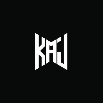 KAJ letter logo creative design with vector graphic