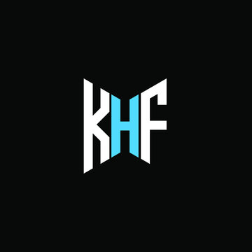 KHF letter logo creative design with vector graphic
