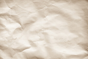 Brown recycled kraft paper crumpled vintage texture background for letter.