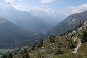Mont Blanc valley. France-Switzerland-Italy
