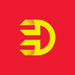 D or ED Letter Logo
