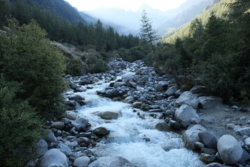 Mont Blanc valley. France-Switzerland-Italy