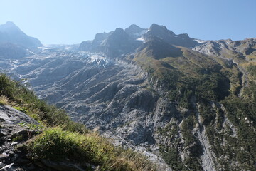 Mont Blanc valley. France-Switzerland-Italy