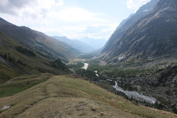 Fototapeta premium Mont Blanc valley. France-Switzerland-Italy