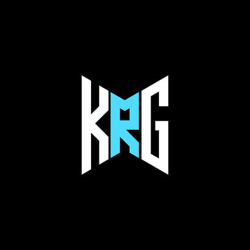 KRG letter logo creative design. KRG unique design