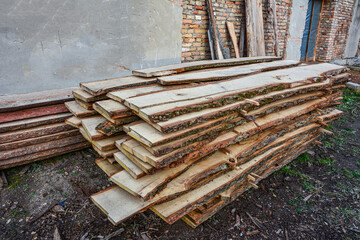 Stacks of lumber for sale for various jobs