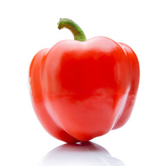 red pepper on a white isolated background