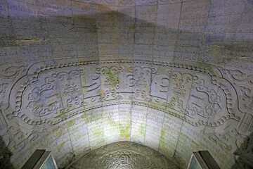 Wall carving of the underground palace of Emperor Qianlong, East Tomb of the Qing Dynasty, China