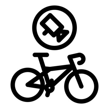 Bicycle Camera Flat Icon Isolated On White Background