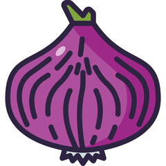 onion line icon